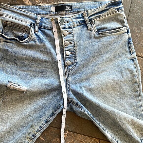 KUT from the Kloth CONNIE  High Rise Ankle Skinny Size 12 - Picture 10 of 15